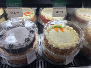 cakes in plastic packaging